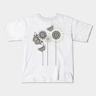 Butterflies and Flowers Kids T-Shirt